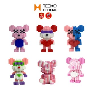 Mô hình lắp ráp gấu bearbrick mini lắp ráp 3d cute Teemo LG 51