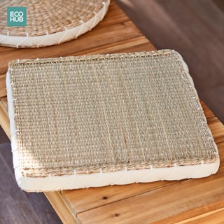 Đệm cói Ecohub ngồi bệt vuông / tròn (Hàng cao cấp) có mút xốp đàn hồi (40cm) hai màu nâu và be
