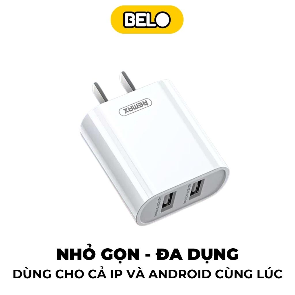 Củ sạc nhanh, cốc sạc nhanh Wekome WP-U56, sạc nhanh 2 cổng USB 2.1A hỗ trợ sạc nhanh cho điện thoại – Belo