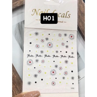 Sticker hoa trang trí nail