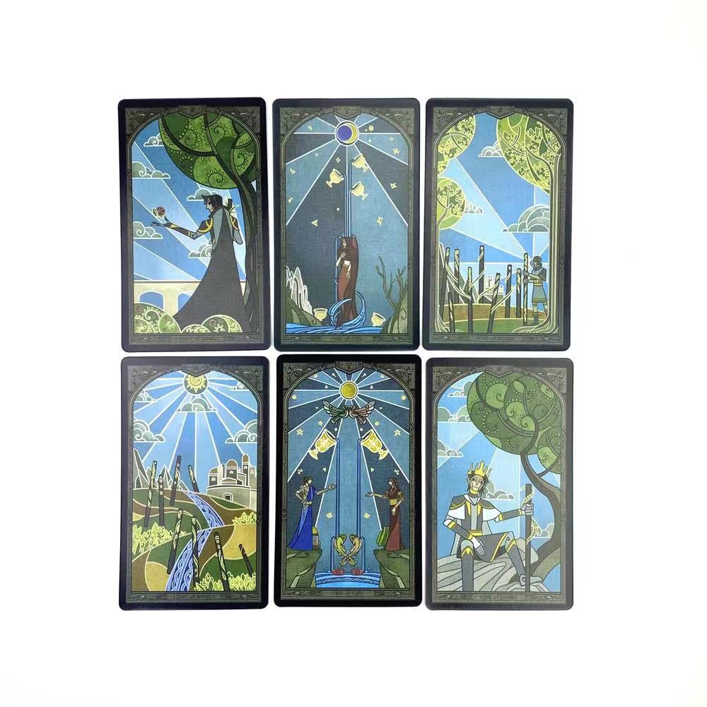 Bộ bài Broken Mirror Taroth 5Th 78 lá 7x12 cm tặng đá thanh tẩy S147