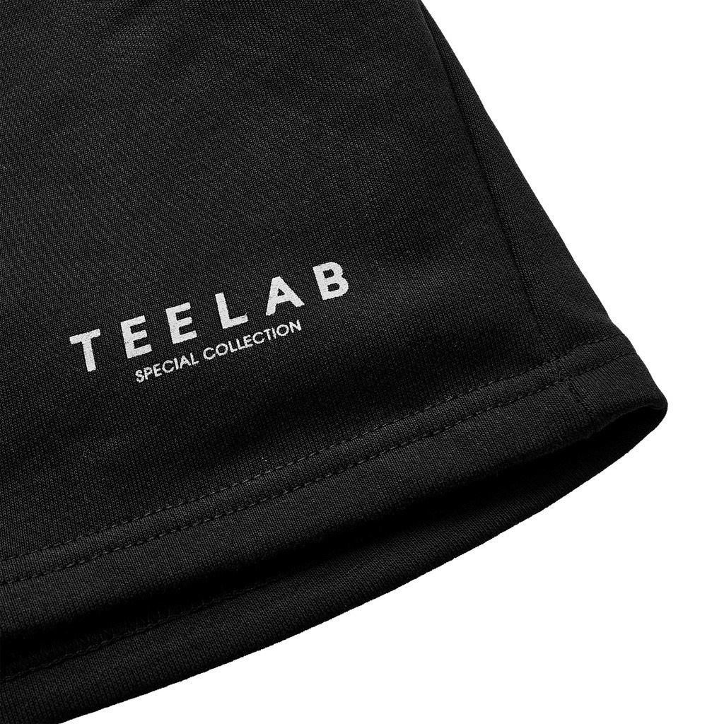 Quần Short Teelab Local Brand Unisex Special Collection Premium  Màu Đen, Quần Lừng Nam Nữ Phong Cách Basic