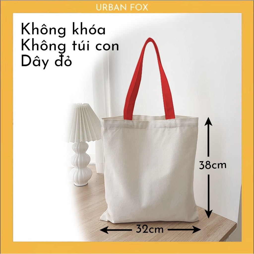 Túi tote canvas in theo yêu cầu, vải dày dặn, in siêu nét URBAN FOX