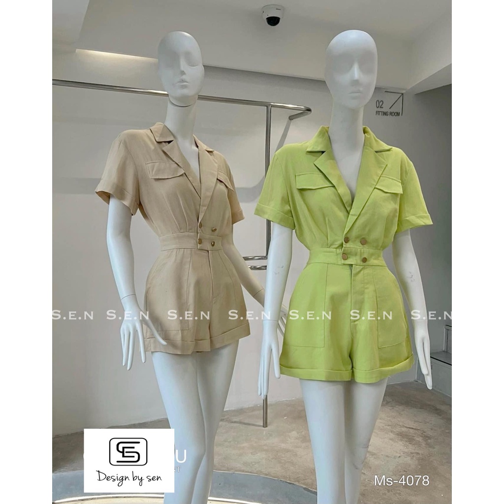 Jump cổ vest cúc eo - 𝗗𝗲𝘀𝗶𝗴𝗻 𝗯𝘆 𝗦𝗲𝗻 ❣️ | BigBuy360 - bigbuy360.vn
