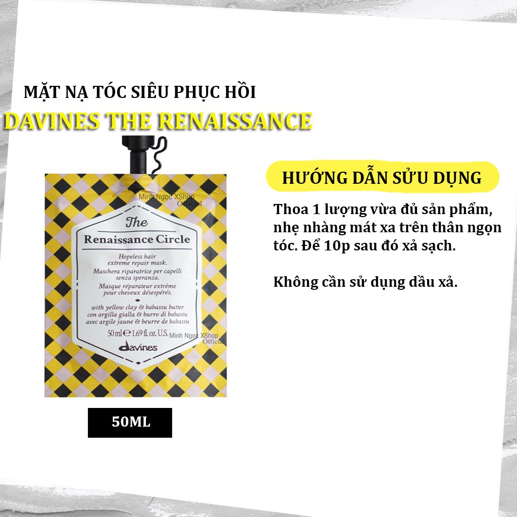 Mặt nạ tóc siêu phục hồi Davines The Renaissance Circle 50ML