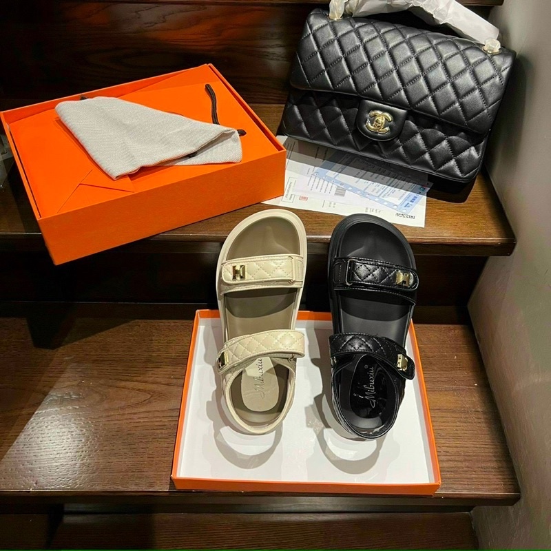 Sandal nữ tag H - Hàng QC fullbox- Kèm video thật