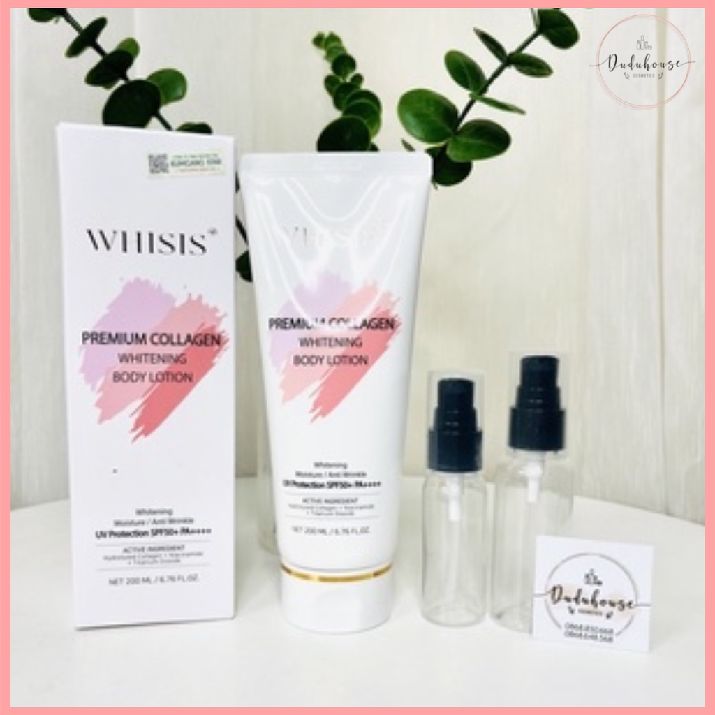 Dưỡng thể Whisis Chống Nắng - Premium Collagen Whitening Body Lotion 200ml
