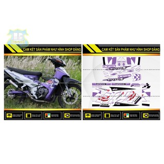 TEM RỜI SATRIA 2000 MẪU CỜ PHỐI TÍM TRẮNG
