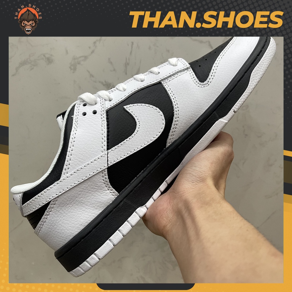 Giày Dunk Low Retro Reverse Panda SB Panda Trắng Đen - Than.Shoes