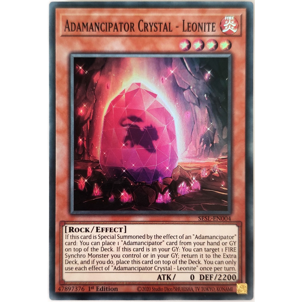 [Thẻ Yugioh] Adamancipator Crystal - Leonite |EN| Super Rare