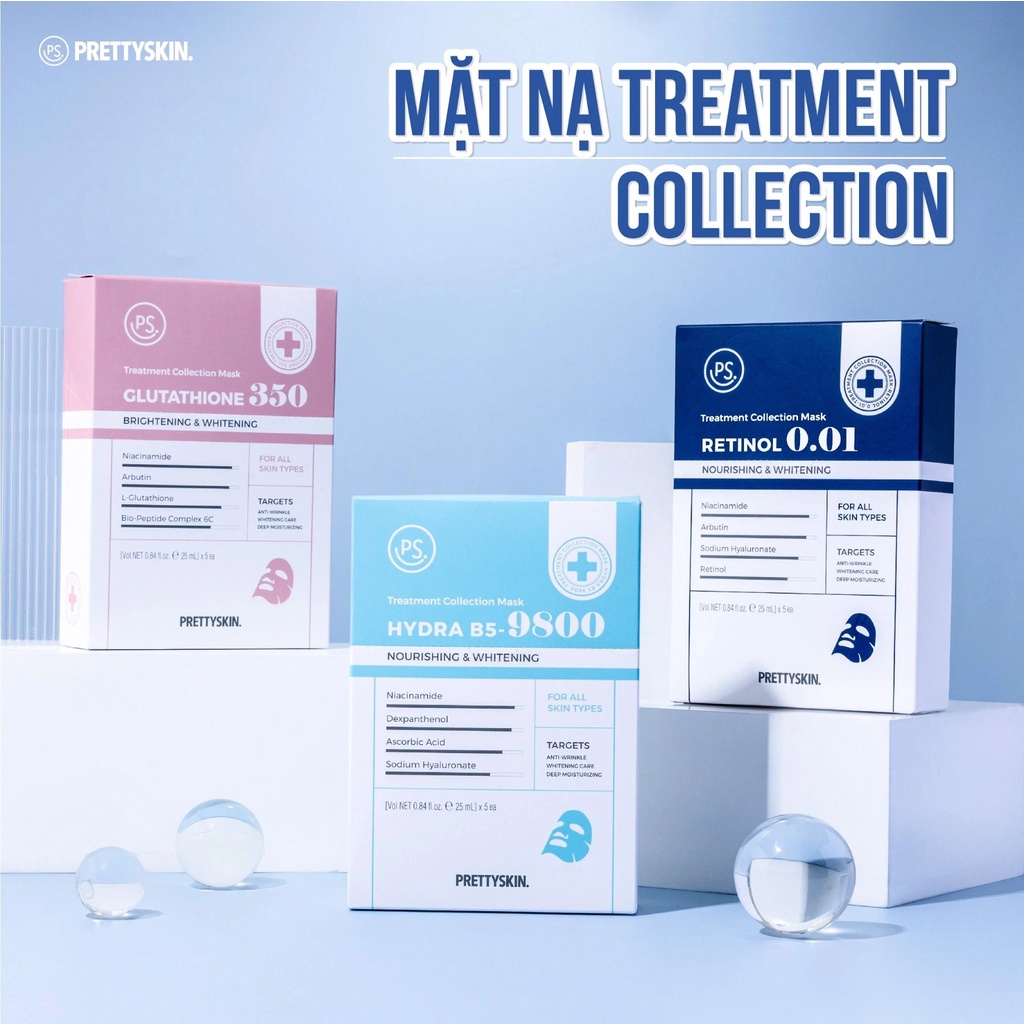 Mặt nạ Pretty Skin Treatment Collection Mask_Hộp 5 Miếng