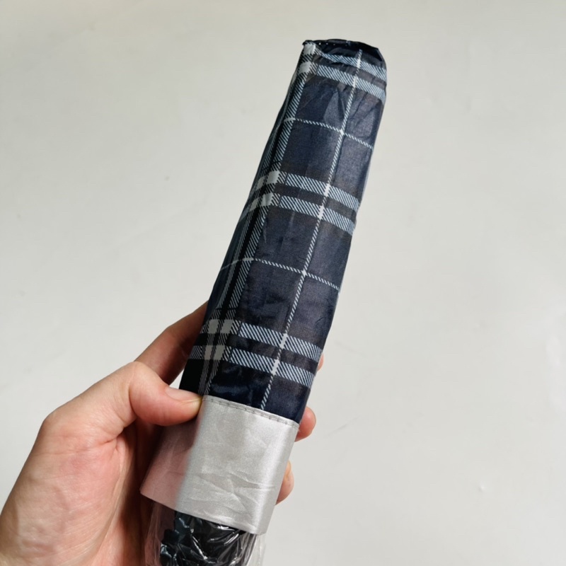 Ô/dù 2Hand Nhật kẻ xanh trắng