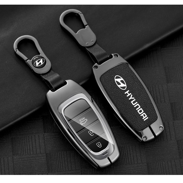 Ốp chìa khóa Hợp kim cao cấp Hyundai Tucson 2022+, Santafe - mẫu mới