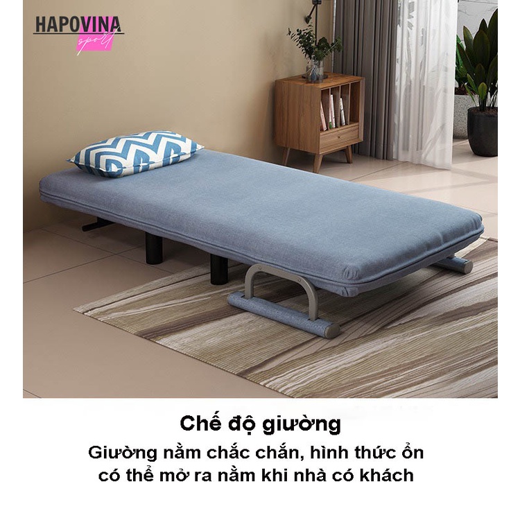 Sofa giường gấp gọn Hp66, giường thông minh gấp gọn có khóa kéo dễ dàng làm sạch, ghế sofa giường tiết kiệm diện tích | BigBuy360 - bigbuy360.vn