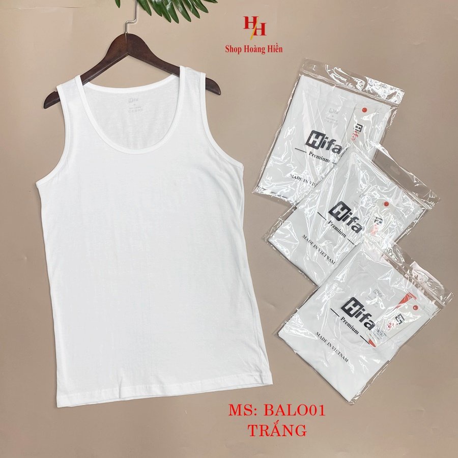 Áo ba lỗ nam Cotton 100%, áo lót mặc trong cho nam mềm mịn Co Giãn và Thấm Mồ Hôi tốt( áo thun nam) balo01