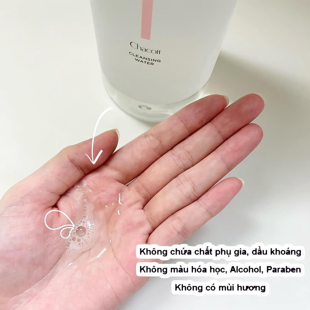 Nước Tẩy Trang Cho Da Nhạy Cảm, da dầu mụn Chacott 500ml LS