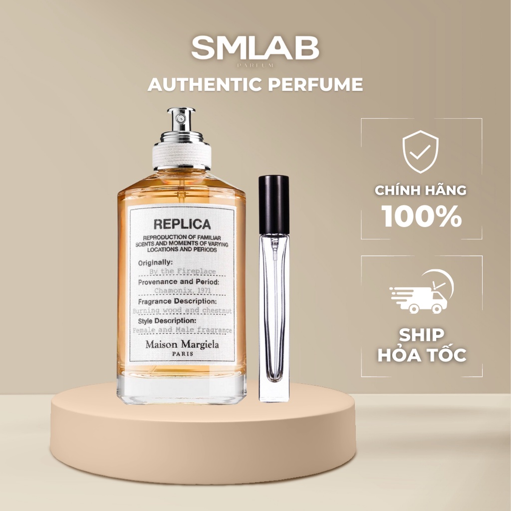 Nước hoa unisex Replica BY THE FIREPLACE dung tích 10ml ⚡100% HÀNG CHÍNH HÃNG⚡