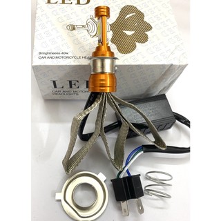 Đèn led cyt 2 tim siêu sáng chân h4 cực sáng