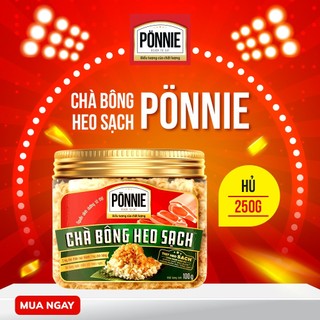Chà bông heo sạch ponnie hũ 100g