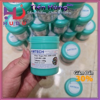 Mỡ hàn Amtech 100g mỡ trắng lọ màu xanh