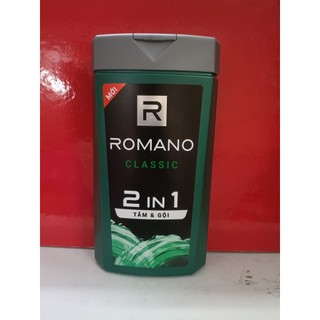 (Xả kho) Romano tắm gội cao cấp 2in1 180g