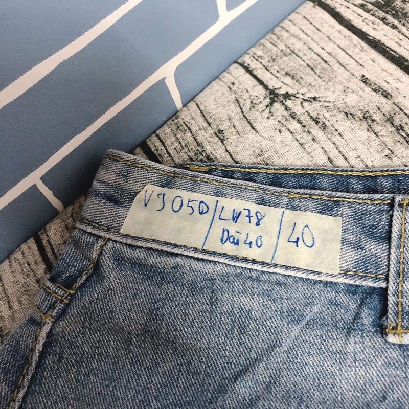 Váy jean wax bạc VJ050