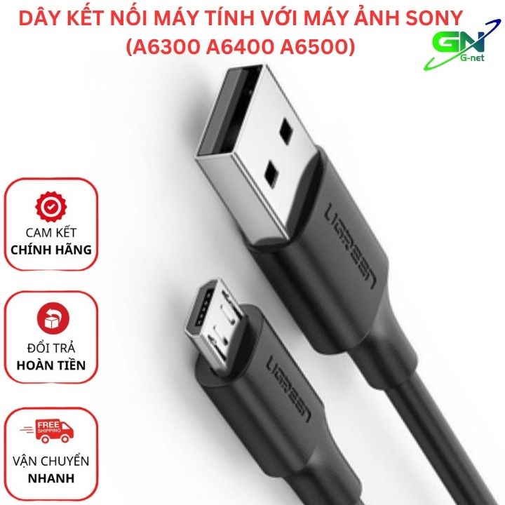 Dây usb kết nối máy tính với máy ảnh Sony A6300 A6400 A6500 1.5m 3m