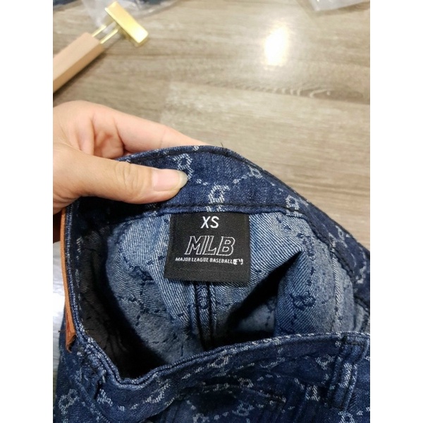 Chân váy bò xanh M.L.B có quần trong