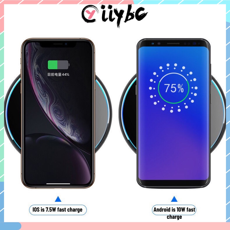 Đế Sạc Nhanh Không Dây 15W Phù Hợp Với iPhone / Samsung / Xiaomi