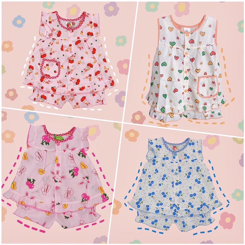 Bộ kate bé gái dễ thương (4-14kg)