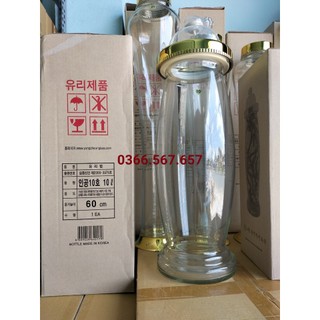 Bình thủy tinh ngâm rượu hàn quốc no10 - 10 lít