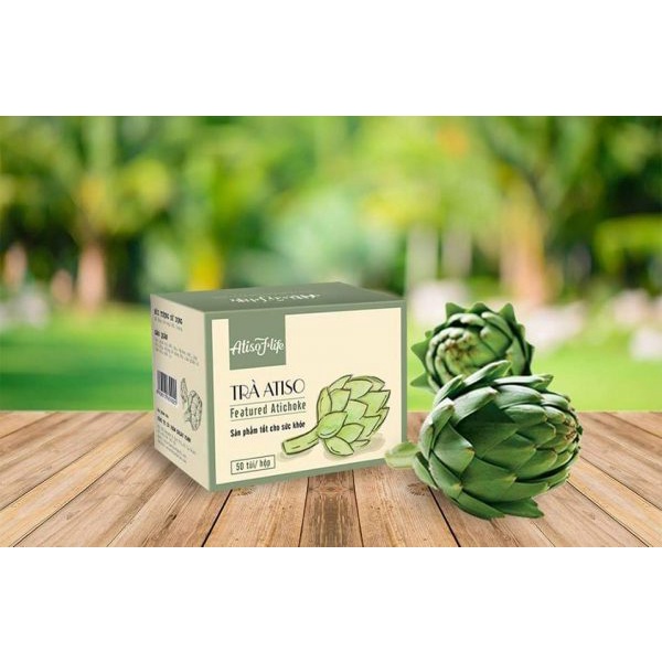 Trà túi lọc Atiso Dalat Farm hộp 100gr, không đường.