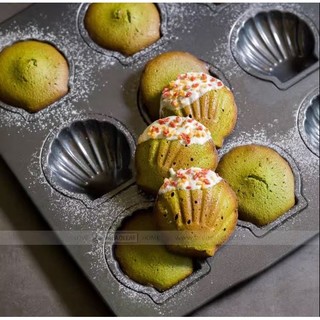 Khuôn nướng bánh madeleine chống dính hình con sò 9 ô breadleaf