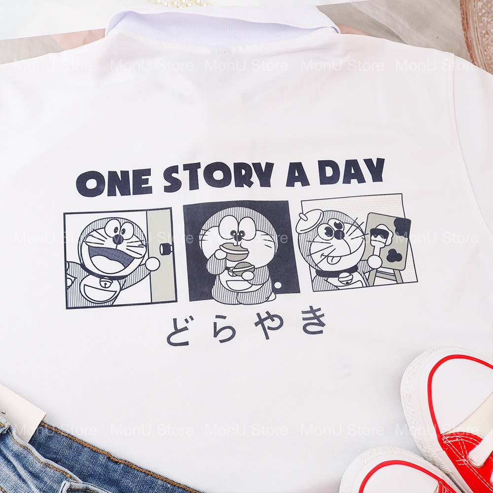 Áo thun có cổ DORAEMON DOREMON Unisex dễ thương cute MON0505 TooYoo