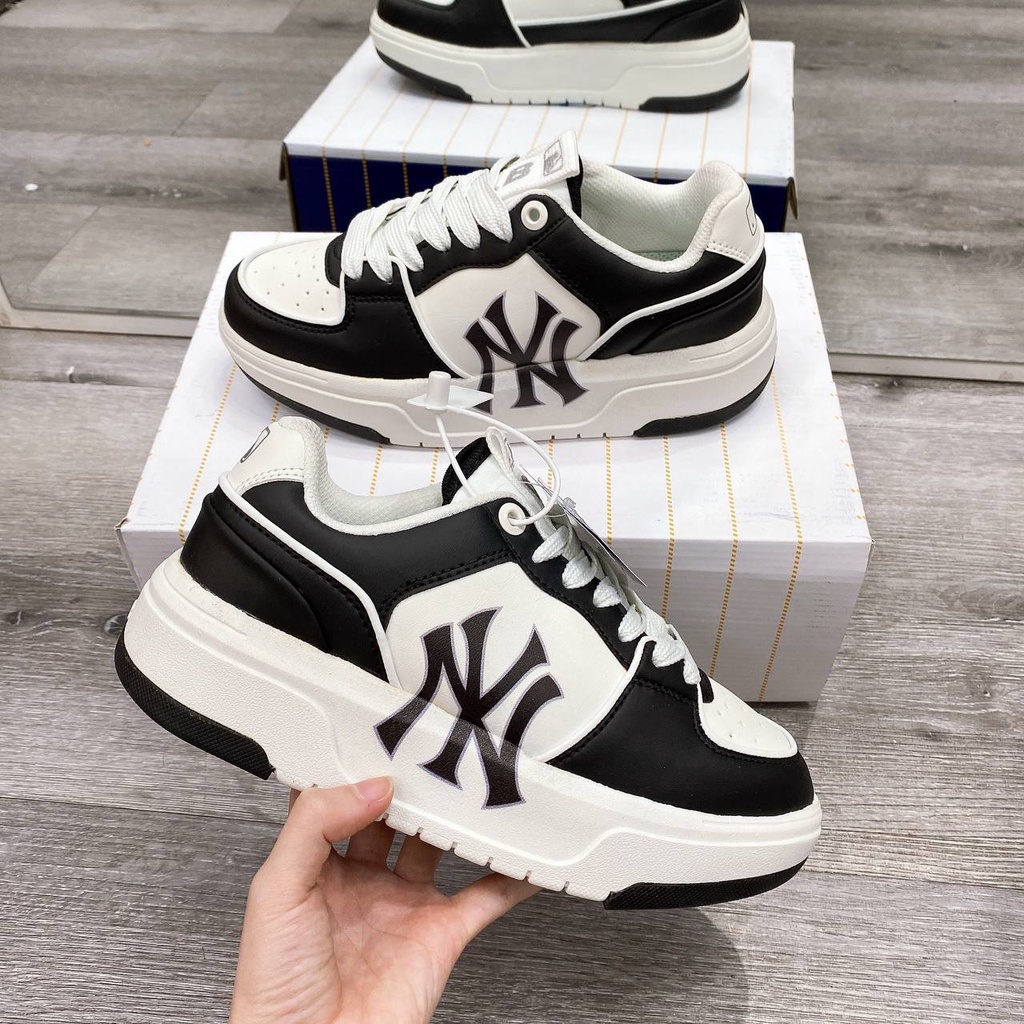 Giày Thể Thao MLB Black White Panda MLB Chunky Liner Màu Đen Vintage 2023