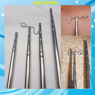 Sào inox bẫy chim, treo lồng tặng kèm móc sào Phụ kiện lồng chim Halosung PK45