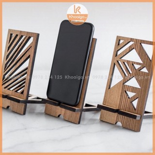 Giá đỡ, kệ đế điện thoại iphone / ipad bằng gỗ