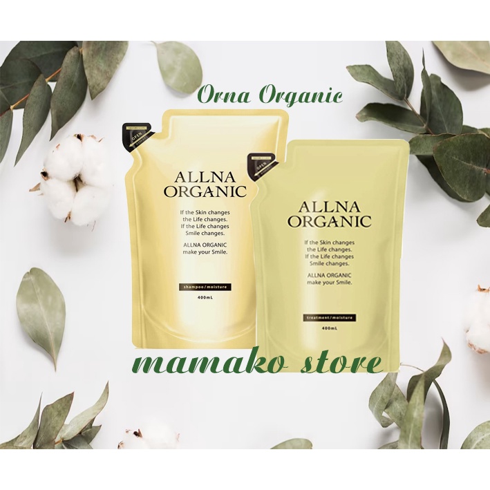 Dầu Gội & Xả Hữu Cơ Allna Organic Orna 400ml /dòng Mosture /Citrus/ làm ẩm tóc