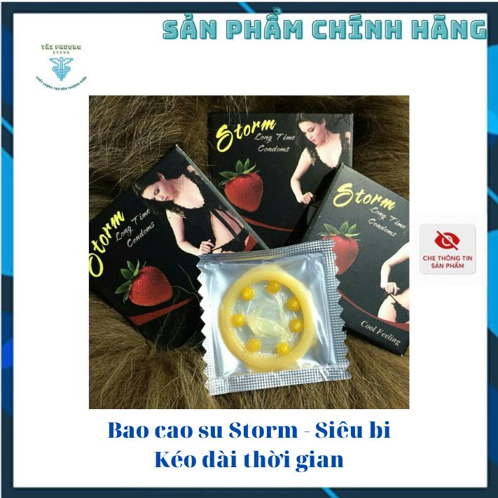 Bao cao su bi Storm - Siêu bi lớn - Kéo dài thời gian - Hộp 1 cái
