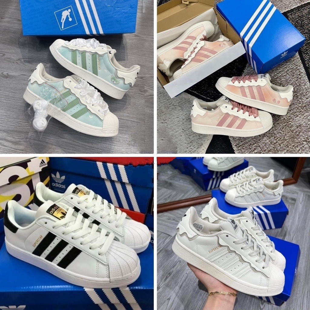 Giày Sneaker Nam Nữ Adidas Super Star mũi sò, Giày Thể Thao Adidas Sò Đủ Size Nam nữ