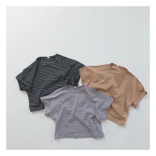 [Hàng sẵn] Áo thun kẻ cộc tay style Hàn quốc cho bé