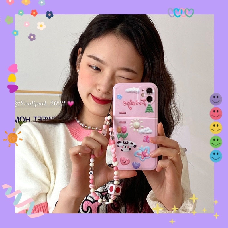 Case Ốp lưng iphone 3d hình tủ lạnh màu hồng Fribge ôm gọn dế iu