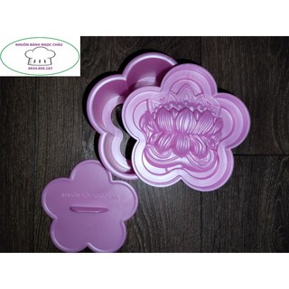 Khuôn nhấn xôi mai 12cm hình hoa Sen