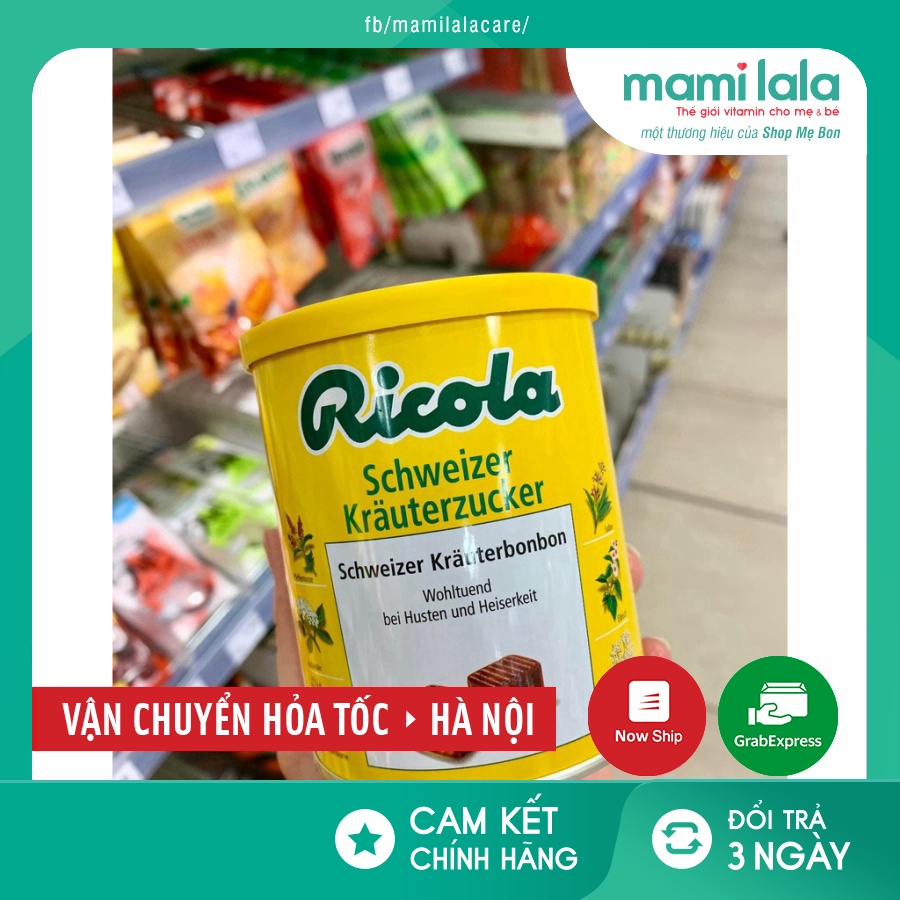 Kẹo ngậm ho Ricola thảo dược 250g Đức