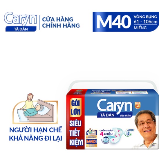 Bỉm tả dán người già, mẹ bầu - Gói 40 miếng siêu tiết kiệm