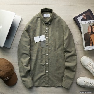 Áo sơ mi linen dài tay cổ button - down btm - 1.441.4 - BTM Studios