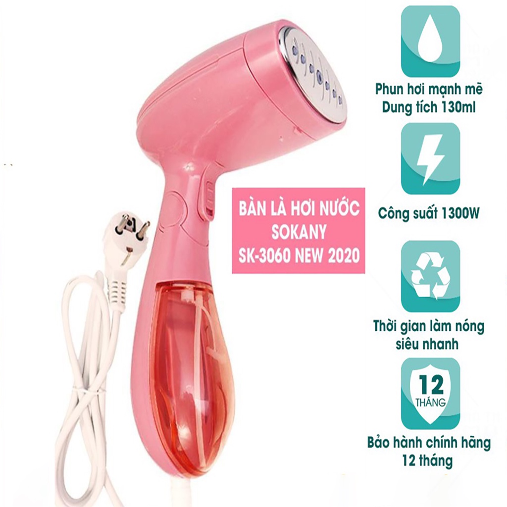 Bàn ủi hơi nước cầm tay mới nhất cao cấp tiện ích, nhỏ gọn thích hợp khi đi du lịch.