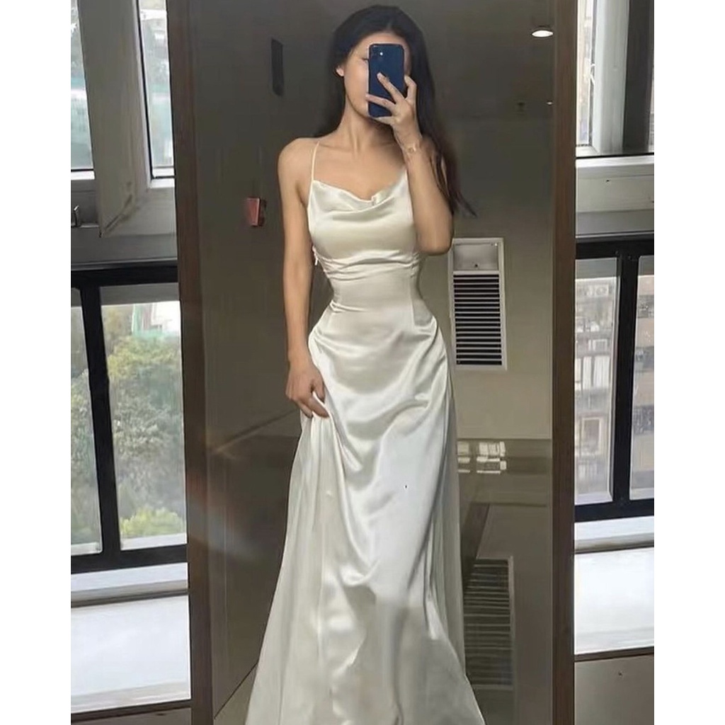- Đầm phi bóng 1 lớp hai dây sexy hở lưng ( kèm FB cuối ảnh)