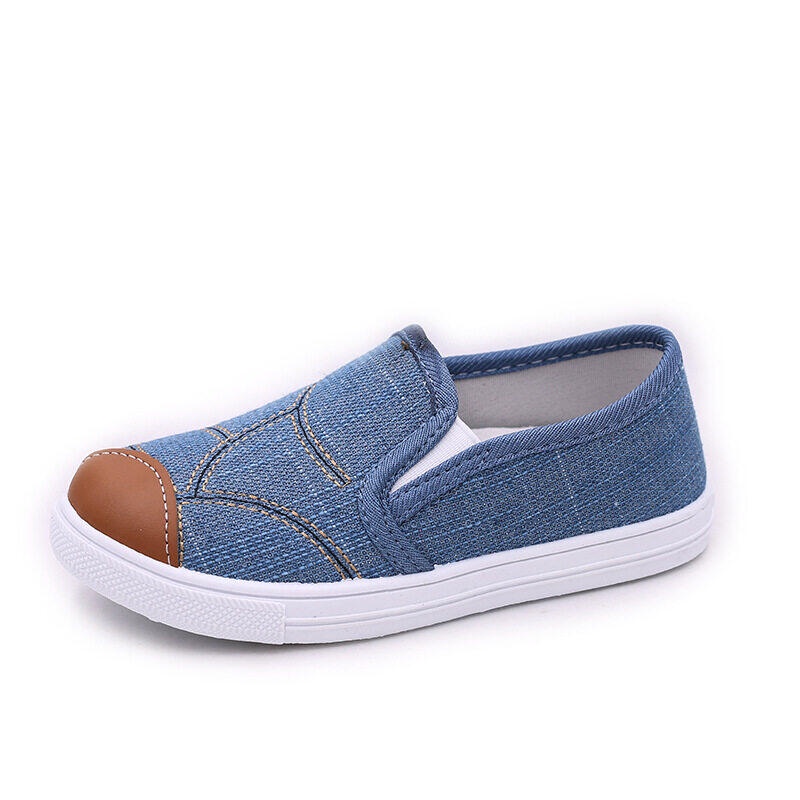 SUPER KIDS Giày Lười Vải denim Thời Trang Cho Bé