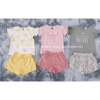 Set bộ quần áo bé gái HM Auth
